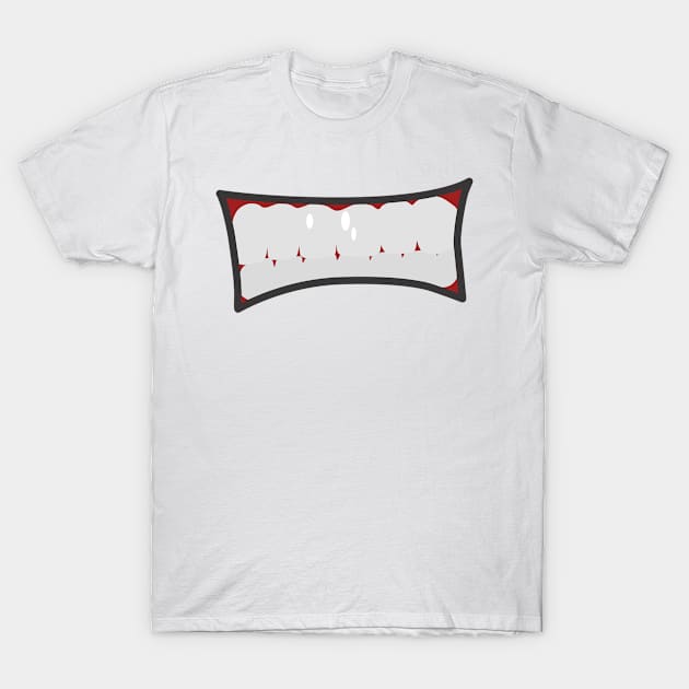 Cartoon Mouths Face T-Shirt by Designerabhijit